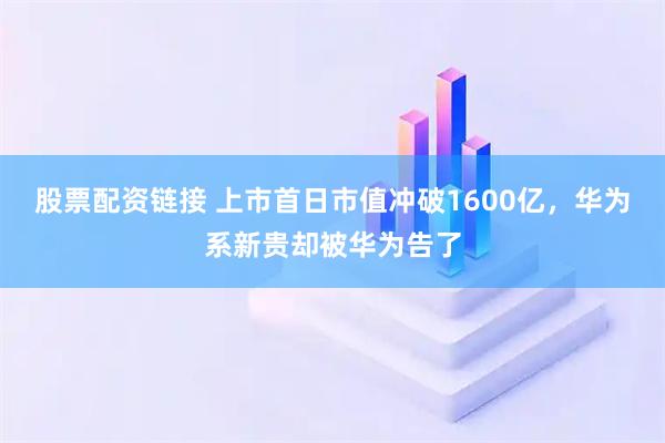 股票配资链接 上市首日市值冲破1600亿，华为系新贵却被华为告了